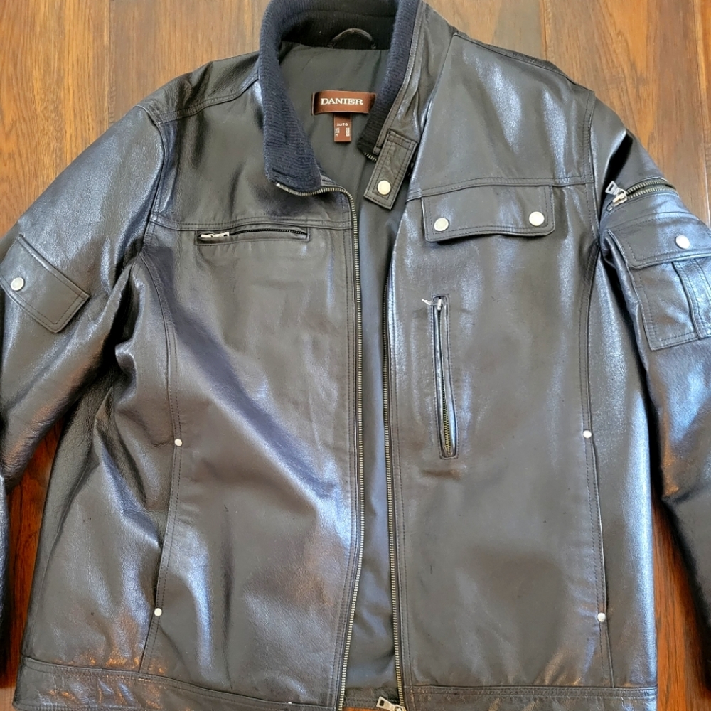 Danier leather bomber jacket
